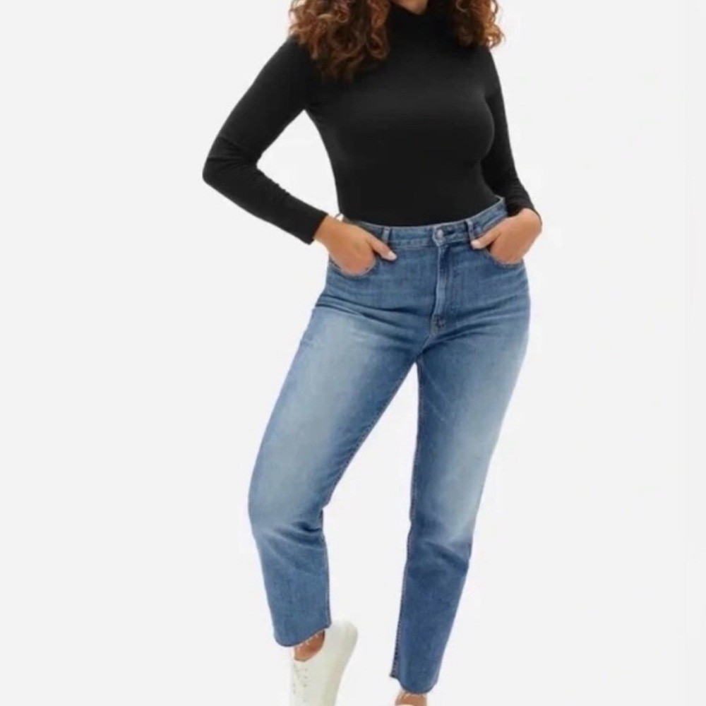 Everlane The Curvy Cheeky Straight crop jeans size 28